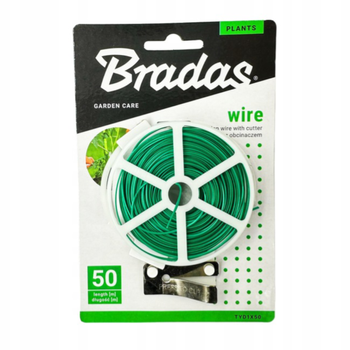 Drut ogrodniczy do podwiązywania roślin z obcinaczem 50 m